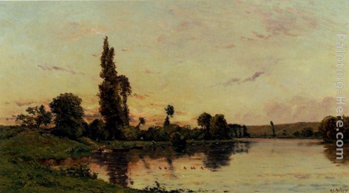 Hippolyte Camille Delpy Washerwomen On A Riverbank